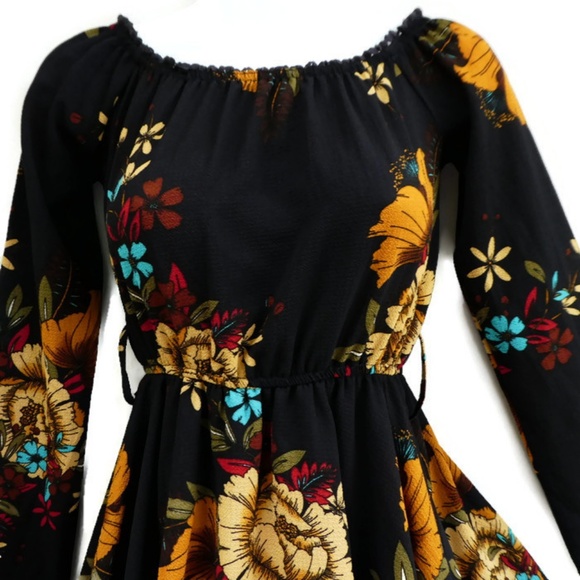 Yoins Romper Skort Floral Pom Poms Long Sleeve XXS - Picture 2 of 7